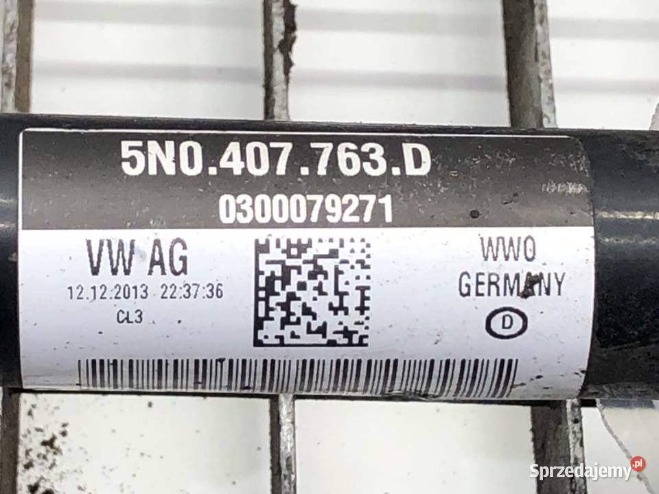 PÓŁOŚ LEWY PRZÓD VW TIGUAN 5N0407763D 20 110 podkarpackie