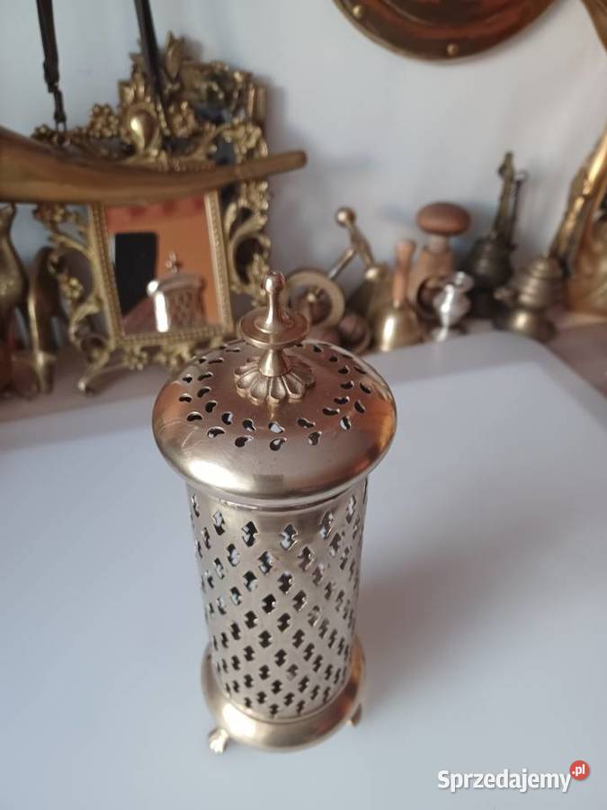 Piękny mosiężny orientalny lampion Poznań