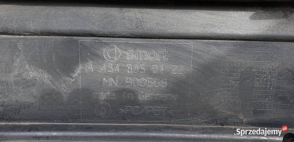 Smart ForFour I 454 zderzak błotniki przód Zderzaki Kutno sprzedam