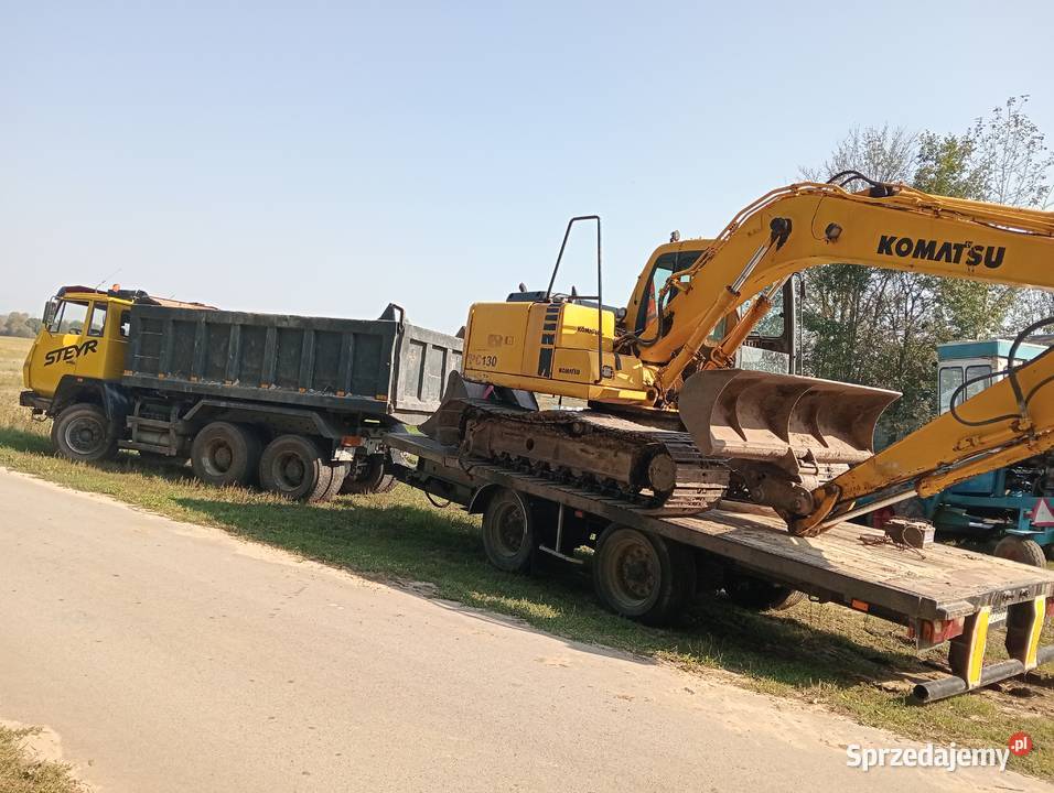 Tandem przyczepa do przewozu koparki