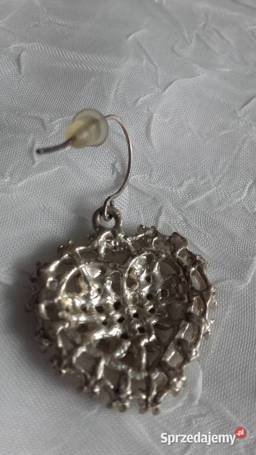 SREBRZONE SERDUSZKA Z FALSETOWANYMI CYRKONIAMI Piła