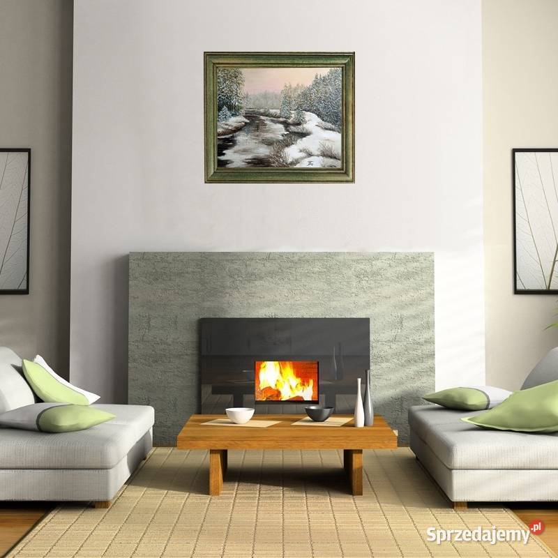 Obraz olejny Zima lubelskie Lublin