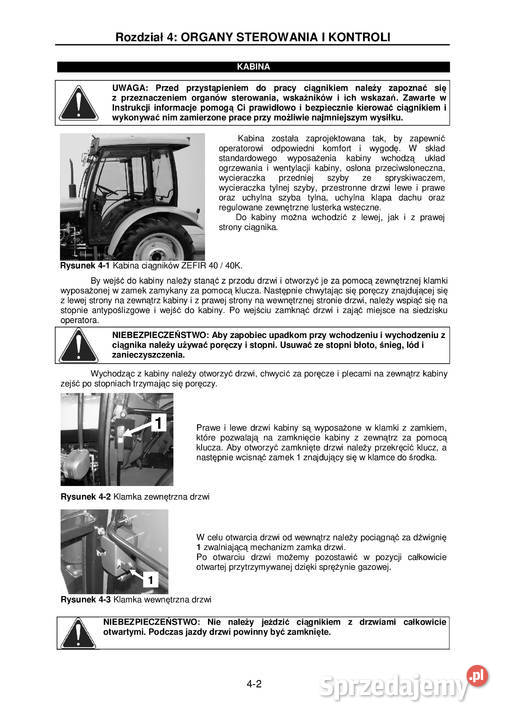 Instrukcja obsługi Pronar zefir 40 Stalowa Wola sprzedam