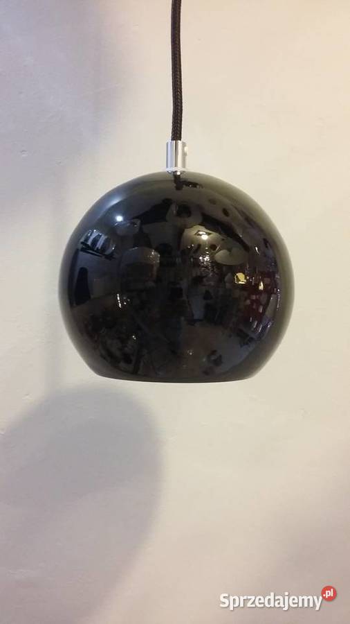 Lampa wisząca KULKA SZKŁO CZARNE do pokoju