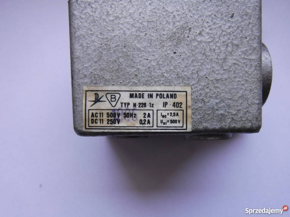 Przycisk sterowniczy N226 1z w obudowie 25A 500V sprzedam