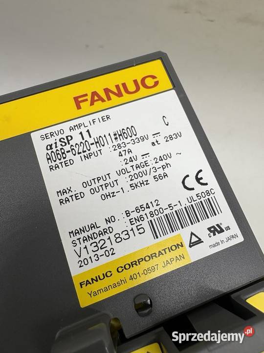 Fanuc A06B6220H011H600 Servo Amplifier mazowieckie Warszawa
