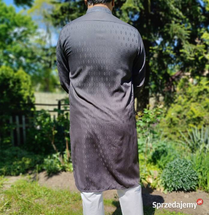 Męska tunika orientalna L czarna szara grafit Szczecin