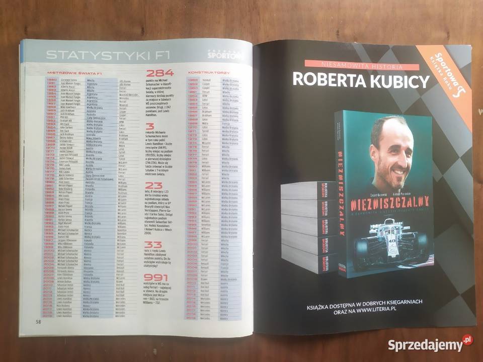 Skarb kibica formuła 1 sezon 2020 Rok wydania 2020 Łódź