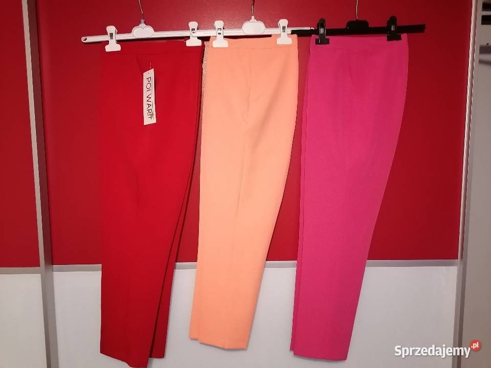 Spodnie garniturowe 40 Bez wzoru Łódź