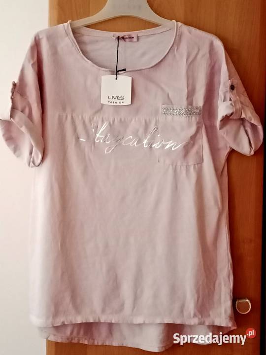 Bluzka włoskapudrowy róż Rozmiar 40(L) łódzkie Łódź