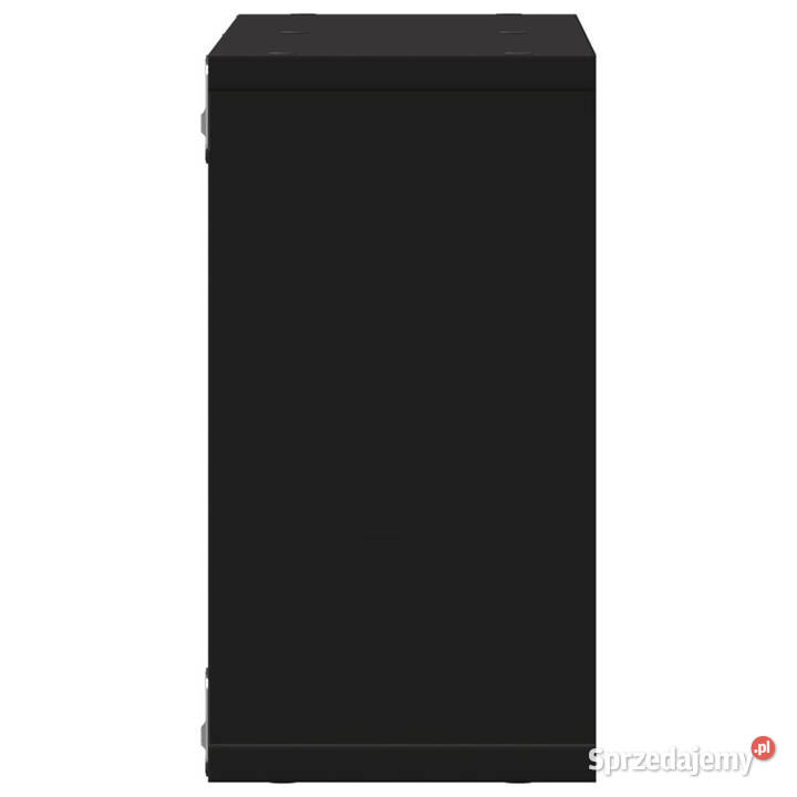Półka ścienna 60x16x30 czarna materiał