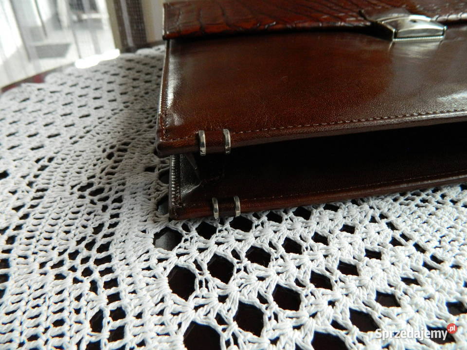 Skórzana damska teczka aktówka na dokumenty Wałbrzych