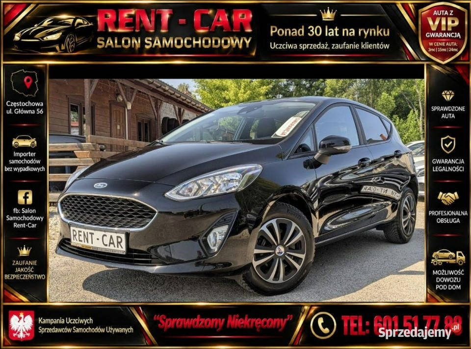 Ford Fiesta 10i100OPŁACONY Bezwypadkowy 4/5 śląskie Częstochowa