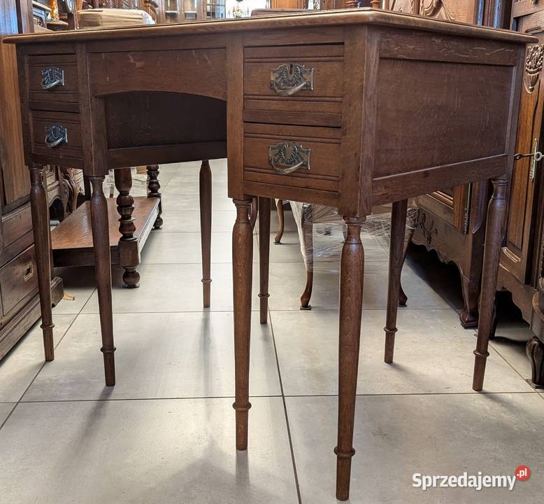 Piękne dębowe biurko secesyjneszer 100 sklep Dąbrowa Górnicza sprzedam