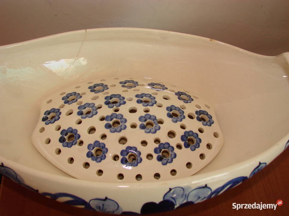 Włocławek fajansowa łódka do ikebany pomorskie Pruszcz Gdański sprzedam
