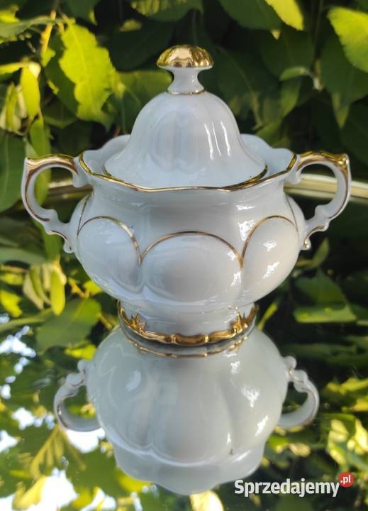 SONNENBERGER PORZELLAN zdobiona w BAUER LEHMAN Pabianice