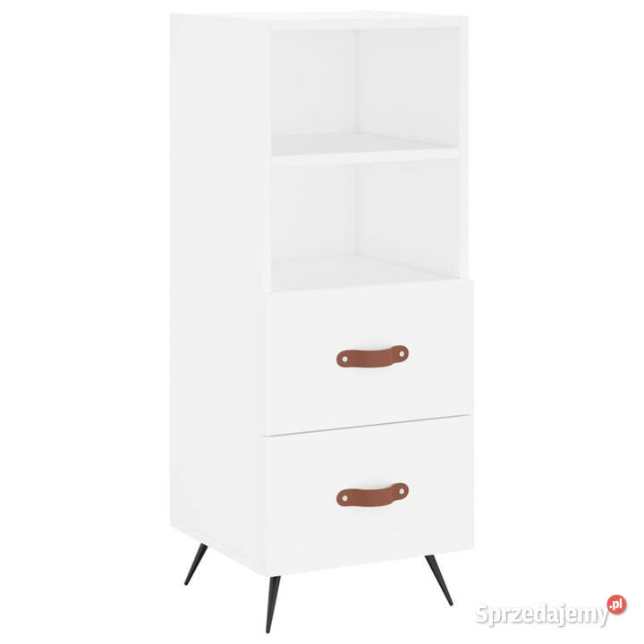 Wysoka szafka biała 345x34x180 materiał mazowieckie Warszawa