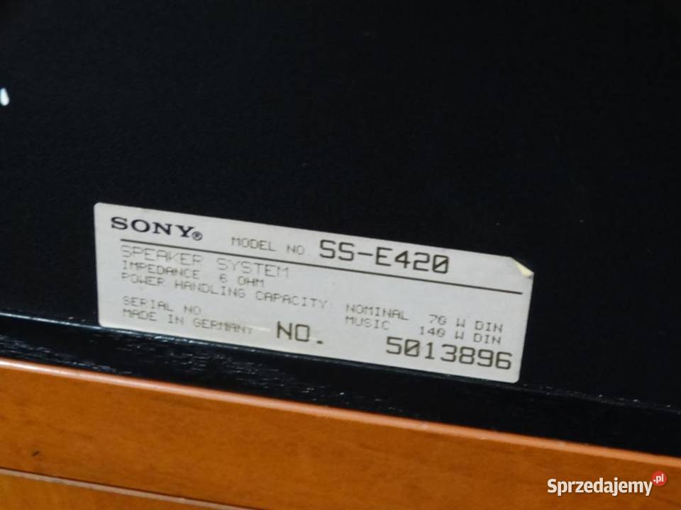 Kolumny Sony SSE420 2 x 140 wat WYSYŁKA Jasło
