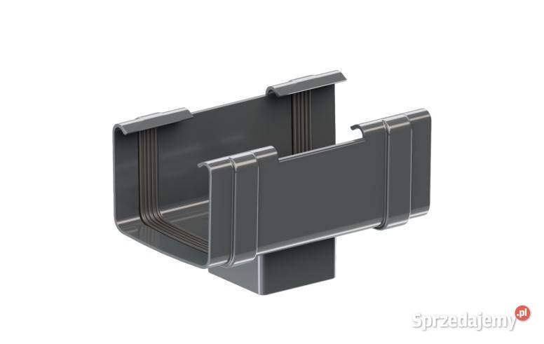 Krop lej spustowy kwadrat PVC 13580x80 mm grafit Dachy i rynny Białystok