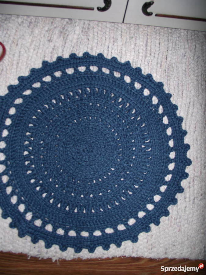 OKRĄGŁY DYWANIK Z GRUBEJ WEŁNY Piła