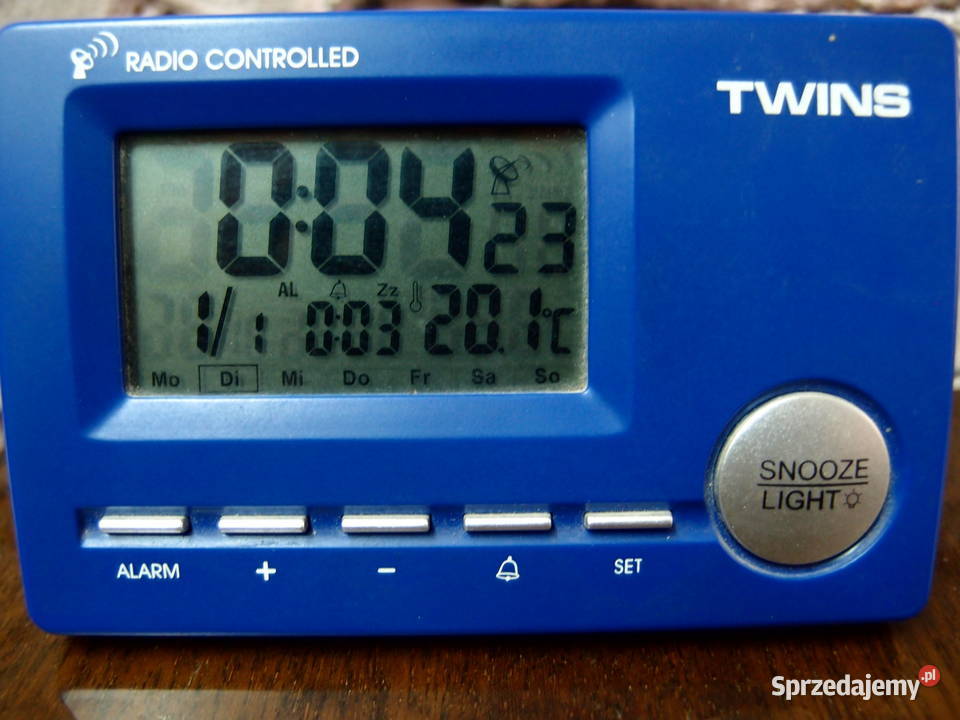 Zegar budzik termometr Cyfrowe sterowany radiem Łódź