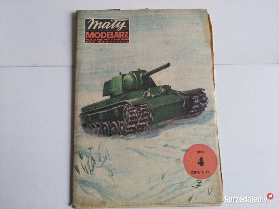 Mały Modelarz 41981 Radziecki ciężki czołg KW1 Dąbrowa Górnicza
