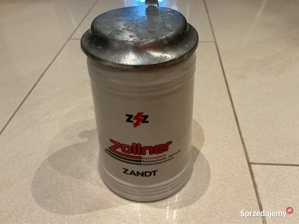 Kufel do Piwa Ceramiczny z Klapką poj 05 l Nowa Sól