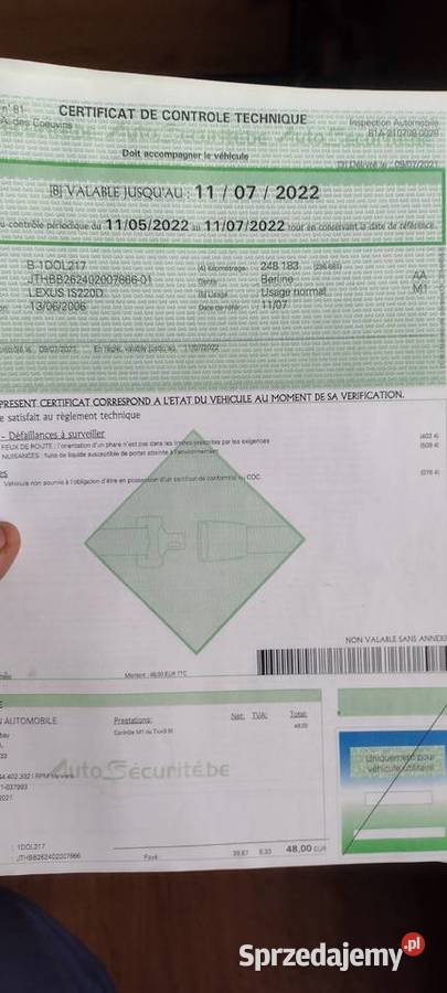 lexus is22022 diesel177okazja 177KM Kraków