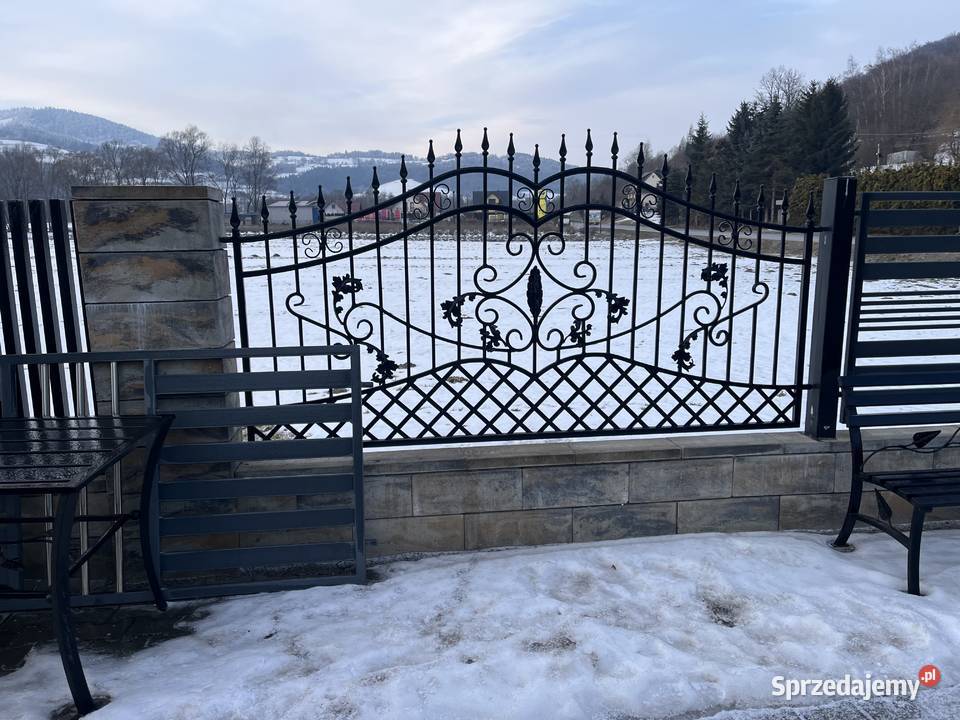 Brama grzebieniowa ogrodzenie małopolskie Limanowa