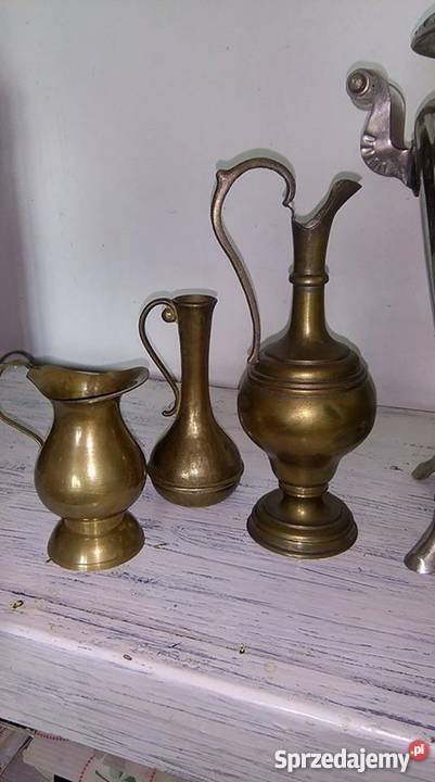 mosiężne wazoniki dekoracje Pleszew