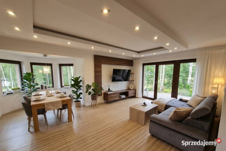 2 domy energooszczędne jeziorem alarm Borzechowo