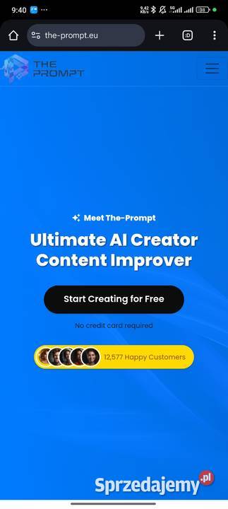 Portal sztucznej inteligencji Generator treści mazowieckie Warszawa sprzedam