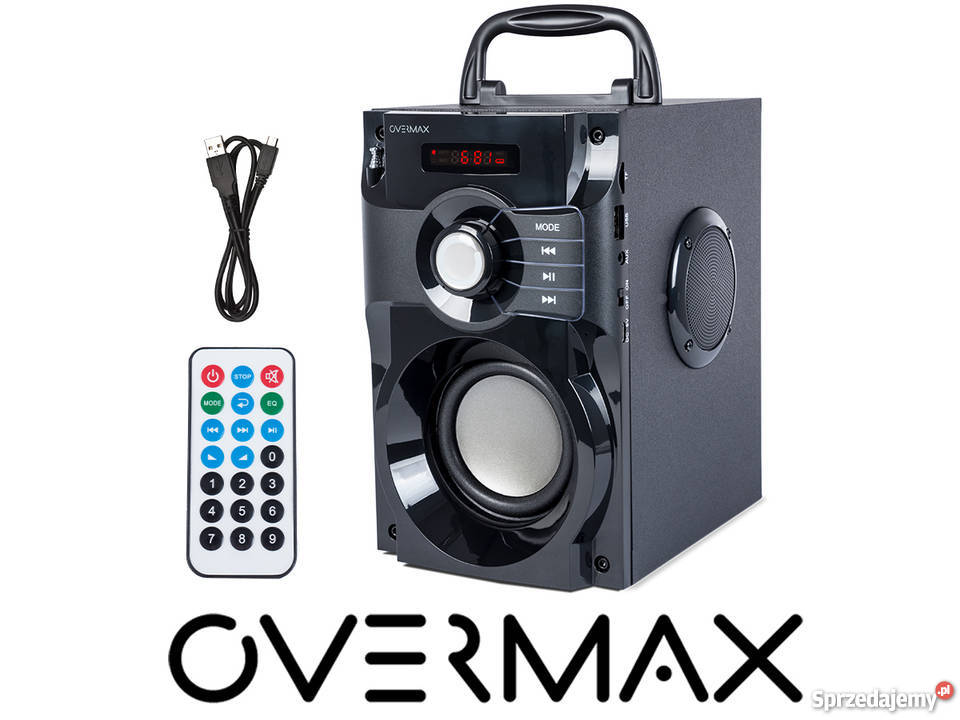 Głośnik BLUETOOTH Overmax Soundbeat 2.0 USB Radio SD AUX P-ń