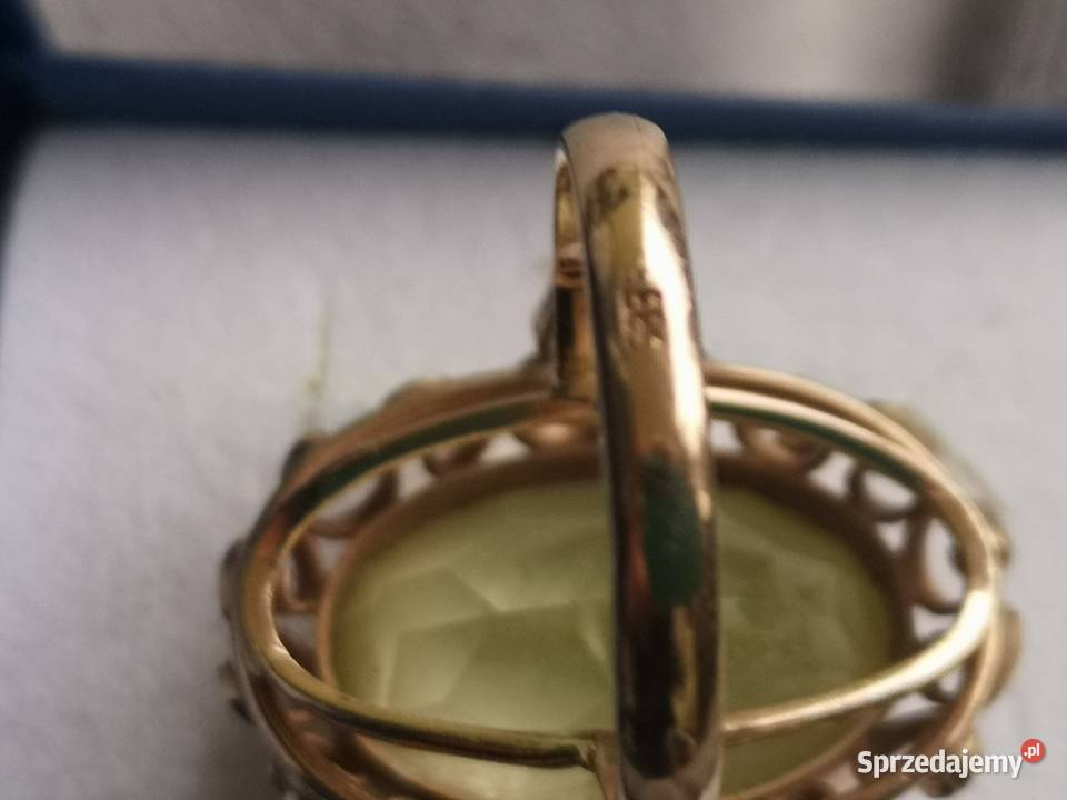 złoty pierścionek złoto 585 złoto Toruń