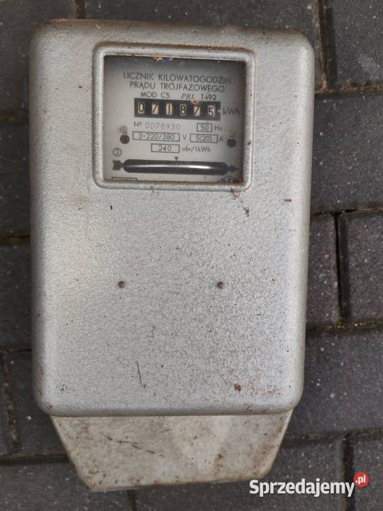 Licznik kilowatogodzin prądu trójfazowego Białystok