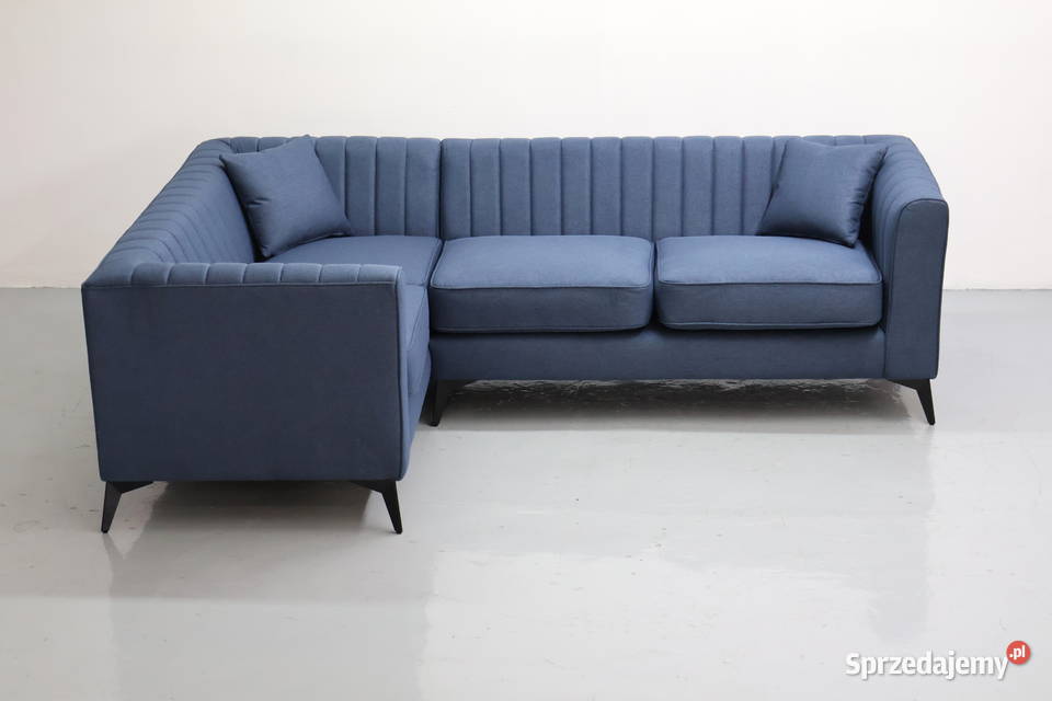 TUG Nowy granatowy Narożnik nowoczesny design Poznań
