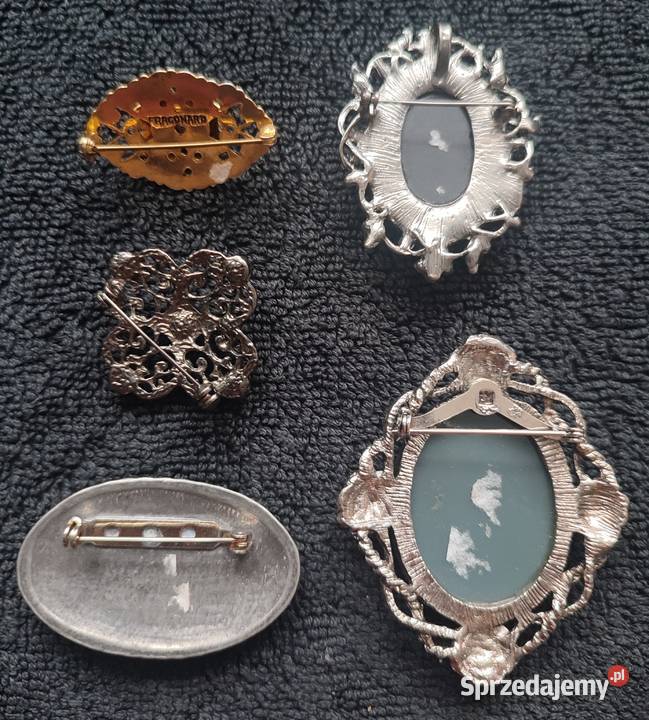 Brosze damskie ozdobne stare Warszawa
