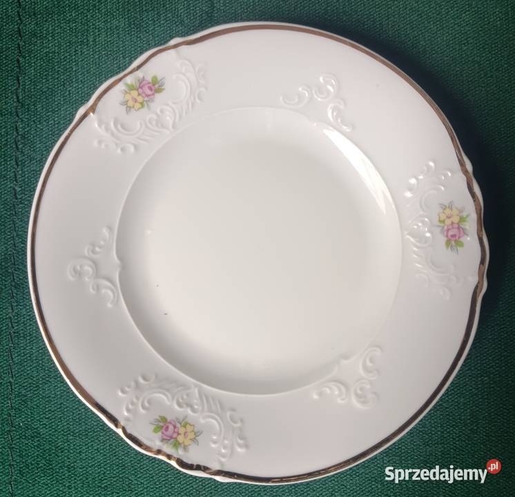 Talerz porcelana Bogucice PRL