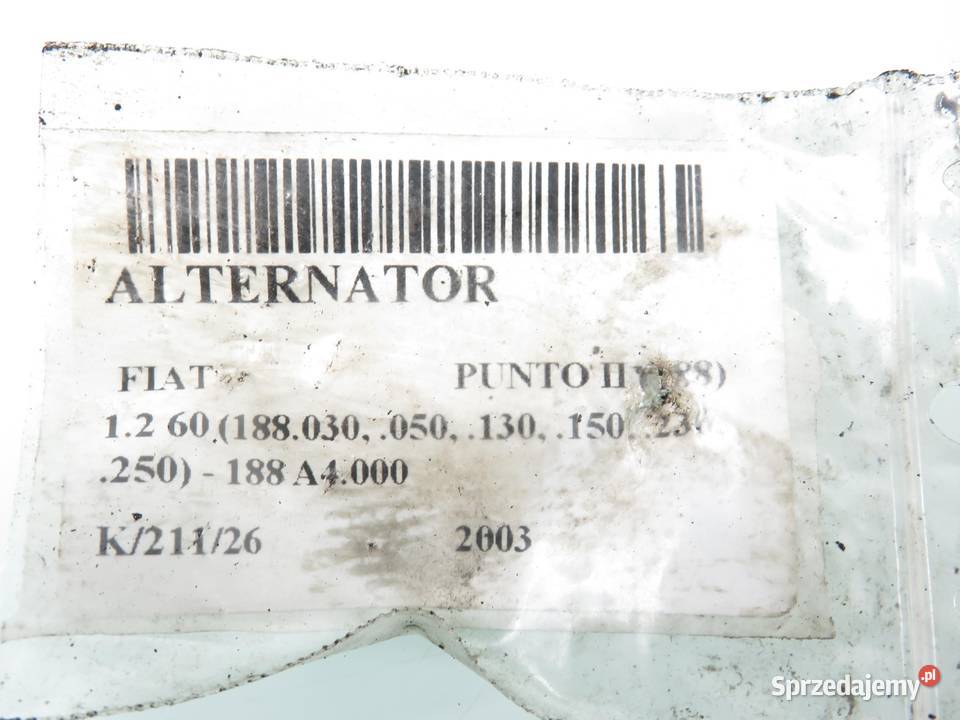ALTERNATOR FIAT PUNTO II 12 46843093