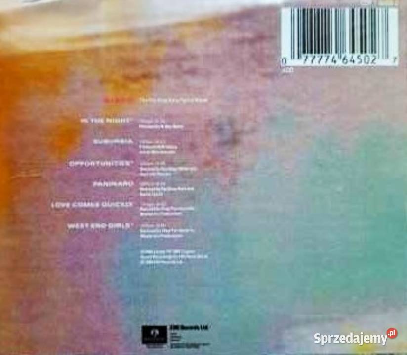 Nowy Wspaniały Album CD Zespołu PET SHOP BOYS pop Wrocław