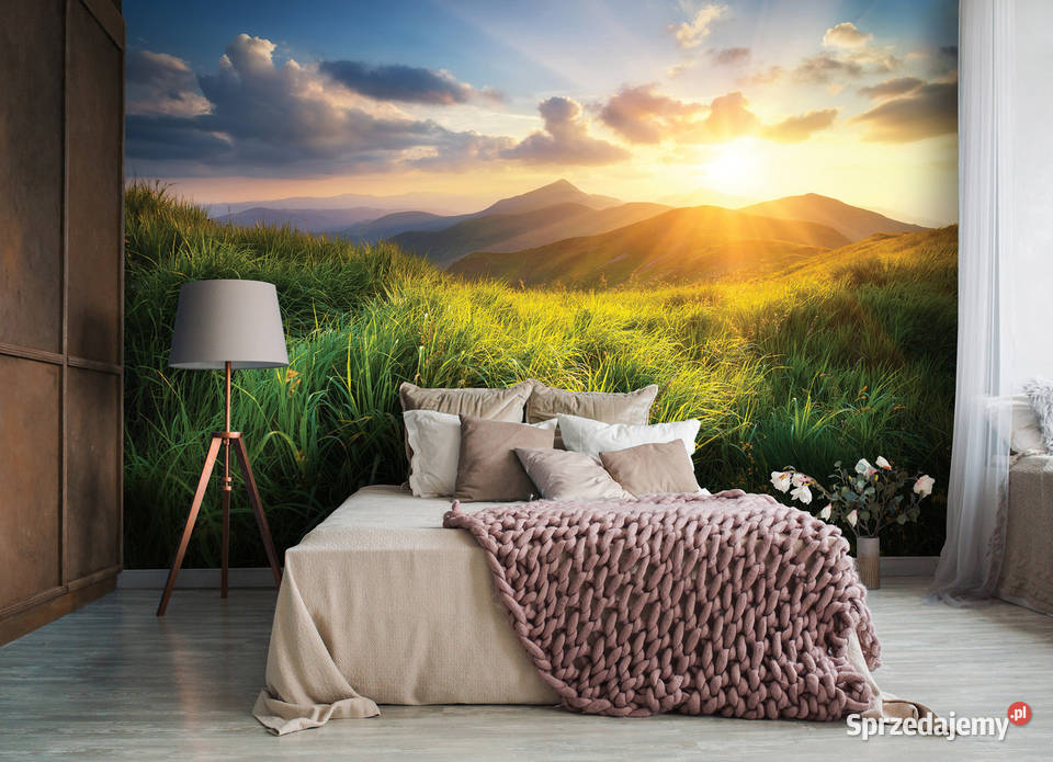 Tapeta fototapeta Góry zachód słońca Leszno