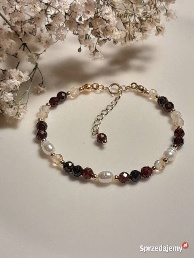 Kamienie naturalne Granat Perła Cytryn sprzedam