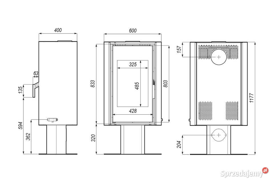 DEFRO HOME SOLUM TOP piecyk wolno stojący EKO Stęszew