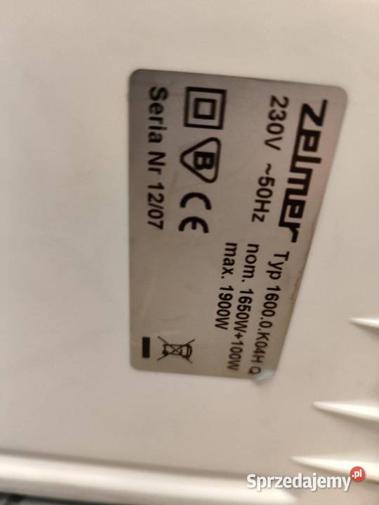 Odkurzacz Zelmer Syrius 1900 na cześci Rokietnica