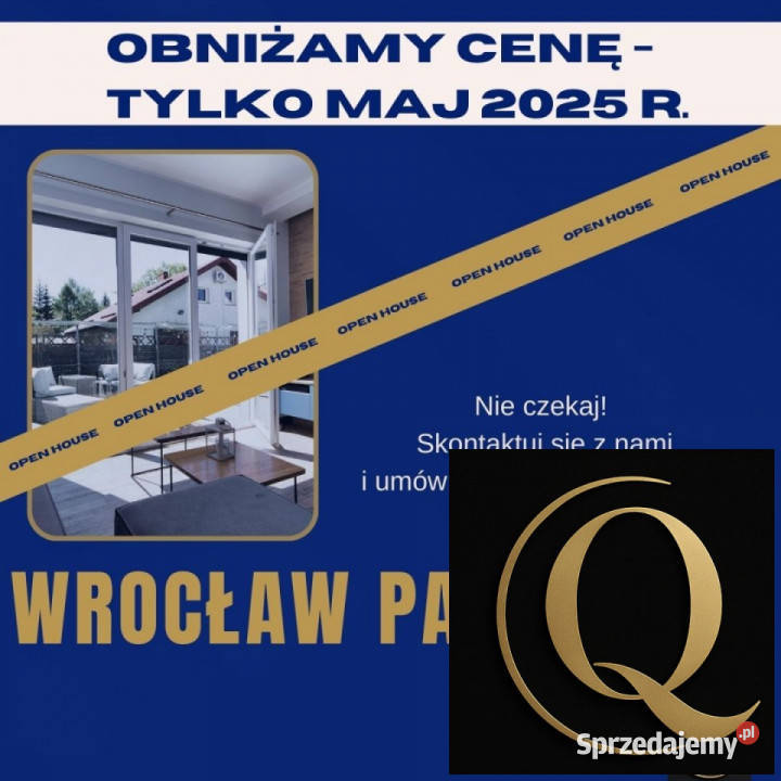 Dom bliźniak Wrocław Grota Roweckiego 131m2 320m2