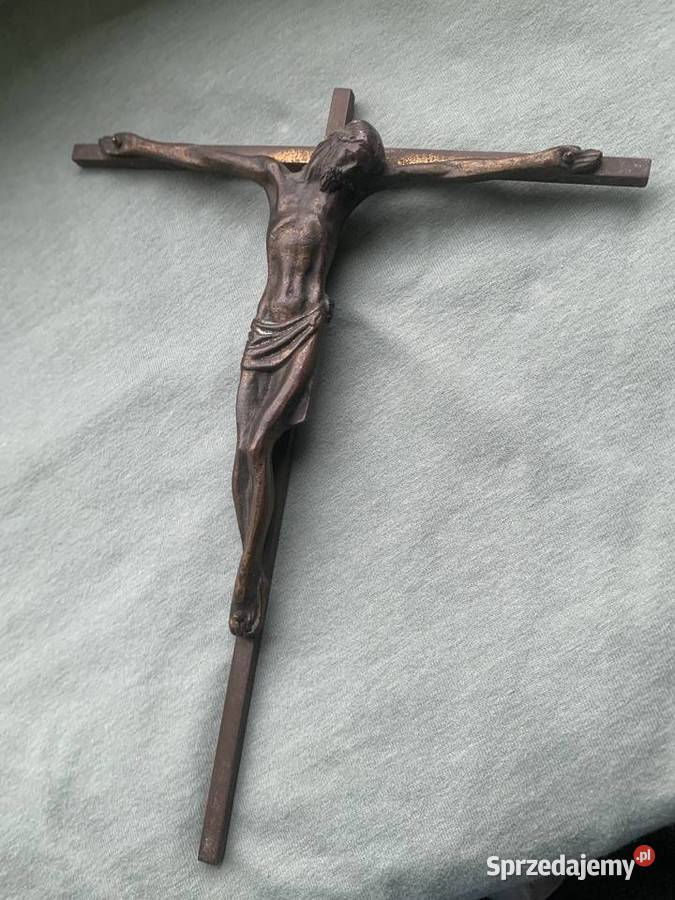 Krzyżyk na ścianę Jezus brąz łódzkie Łowicz sprzedam
