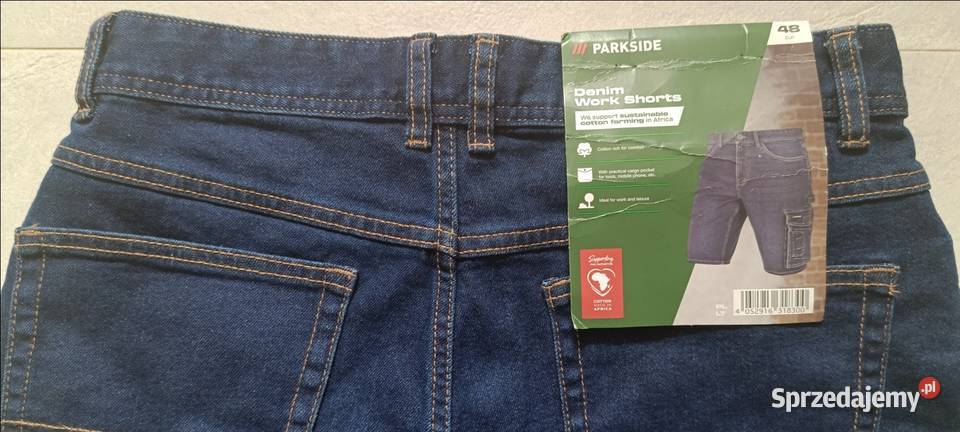 PARKSIDE męskie jeansowe szorty robocze z pętlą Rozmiar L Ełk