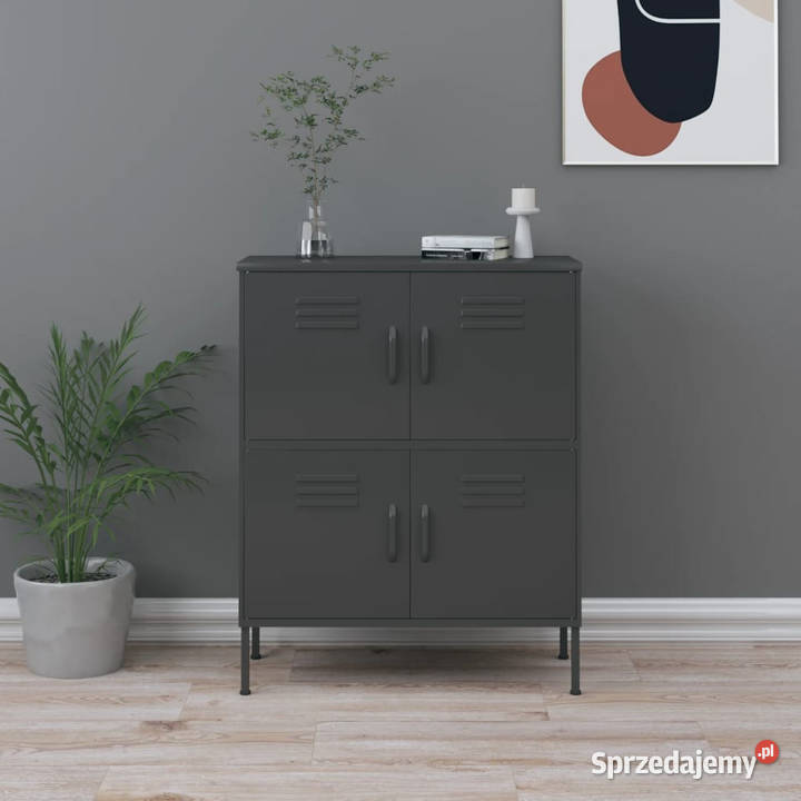 Szafka antracytowa 80x35x1015 stalowa WM336141 Warszawa