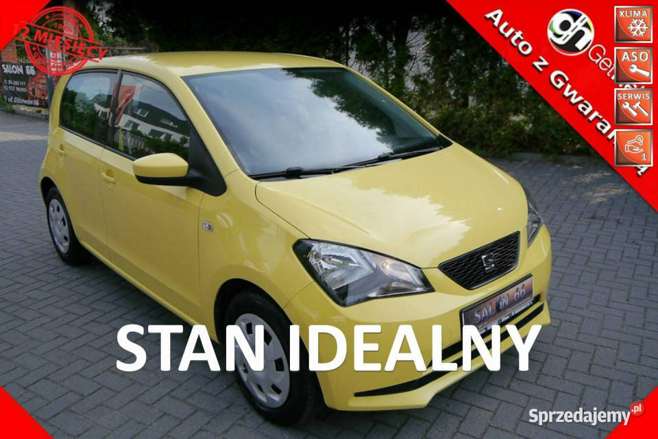 Seat Mii STAN 10MPI100bezwypadkowy GWARANCJA12M garażowany Częstochowa