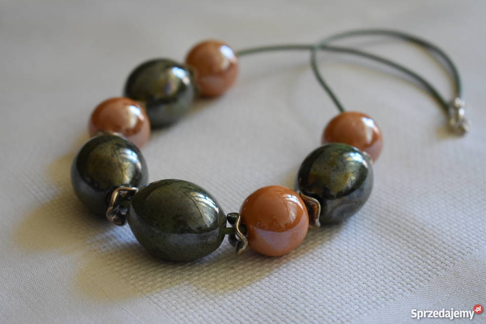 Naszyjnik z ceramiki Naszyjniki mazowieckie Warszawa